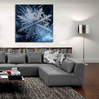 Snowflake 2 by Rey Klimt - 36x36 acrylic wall art in a room