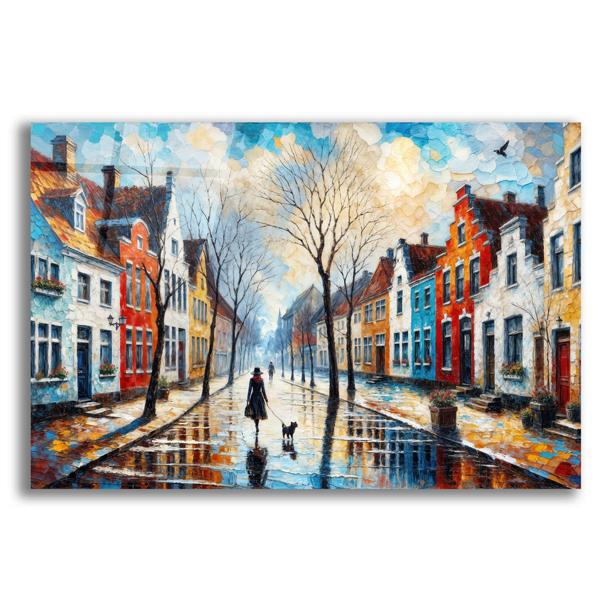Steet Scene 4 by Rey Klimt acrylic glass wall art