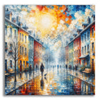 Street Scene 1 by Rey Klimt acrylic glass wall art