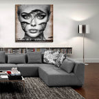 Thinking Of Africa 1 by Rey Klimt - 36x36 acrylic wall art in a room
