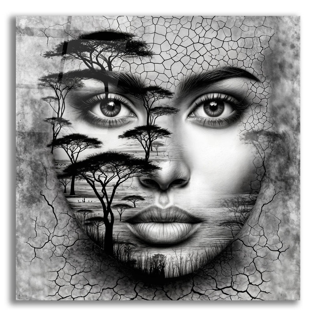 Thinking Of Africa 3 by Rey Klimt acrylic glass wall art