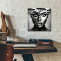 Thinking Of Africa 5 by Rey Klimt - 12x12 acrylic wall art in a room