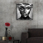 Thinking Of Africa 5 by Rey Klimt - 24x24 acrylic wall art in a room
