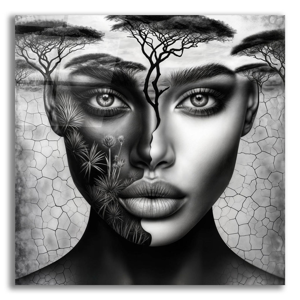 Thinking Of Africa 5 by Rey Klimt acrylic glass wall art