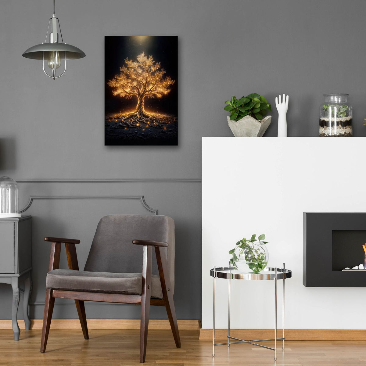 Tree Glow 3 by Rey Klimt - 16x24 acrylic wall art in a room