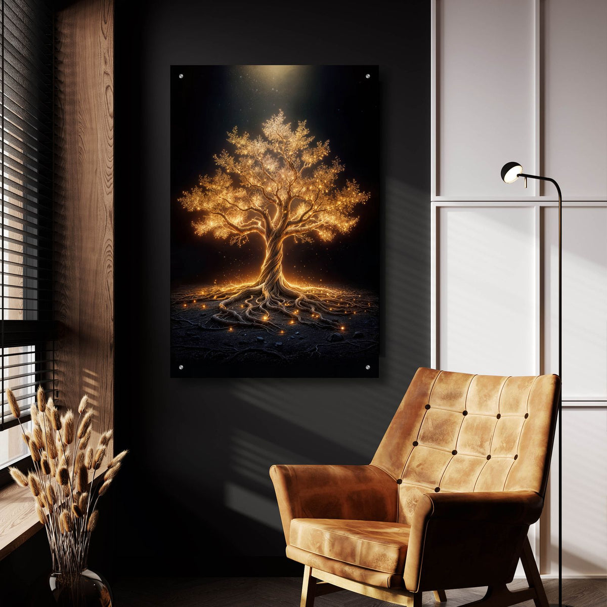 Tree Glow 3 by Rey Klimt - 24x36 acrylic wall art in a room