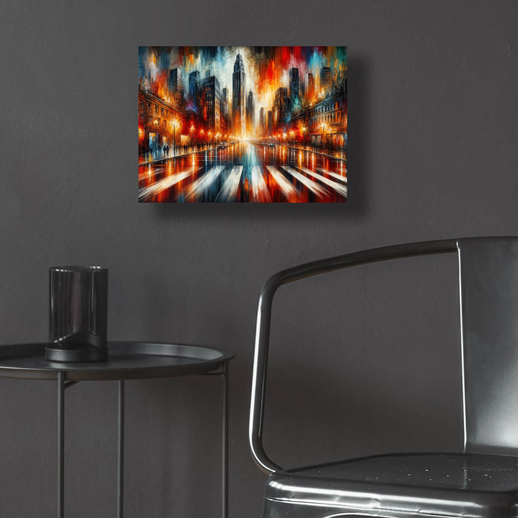 Urban Abstract 3 by Rey Klimt - 16x12 acrylic wall art in a room