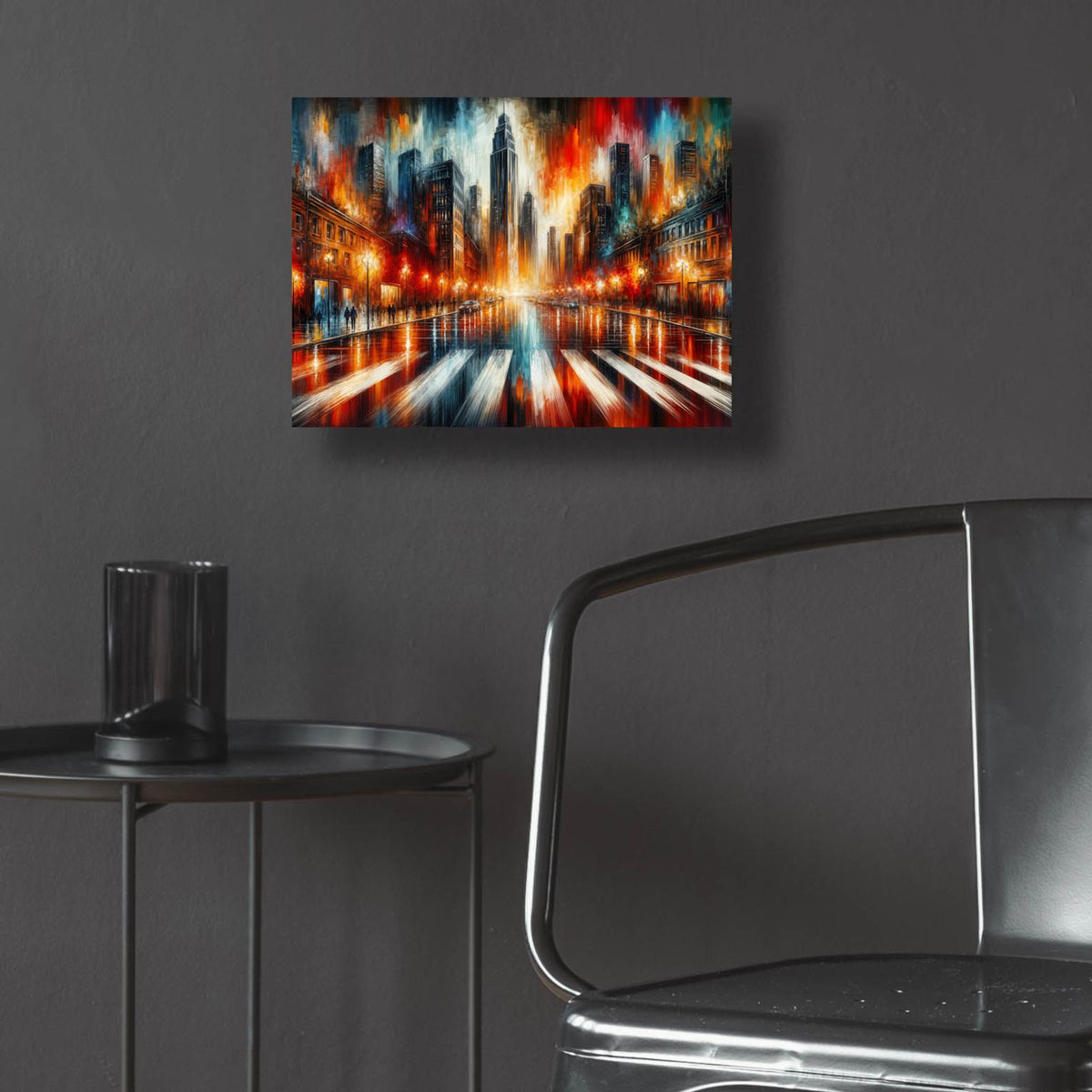 Urban Abstract 3 by Rey Klimt - 16x12 acrylic wall art in a room