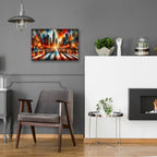 Urban Abstract 3 by Rey Klimt - 24x16 acrylic wall art in a room