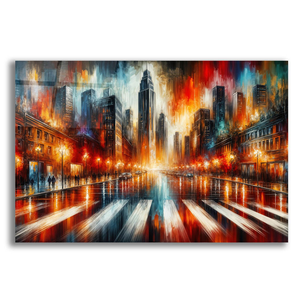 Urban Abstract 3 by Rey Klimt acrylic glass wall art