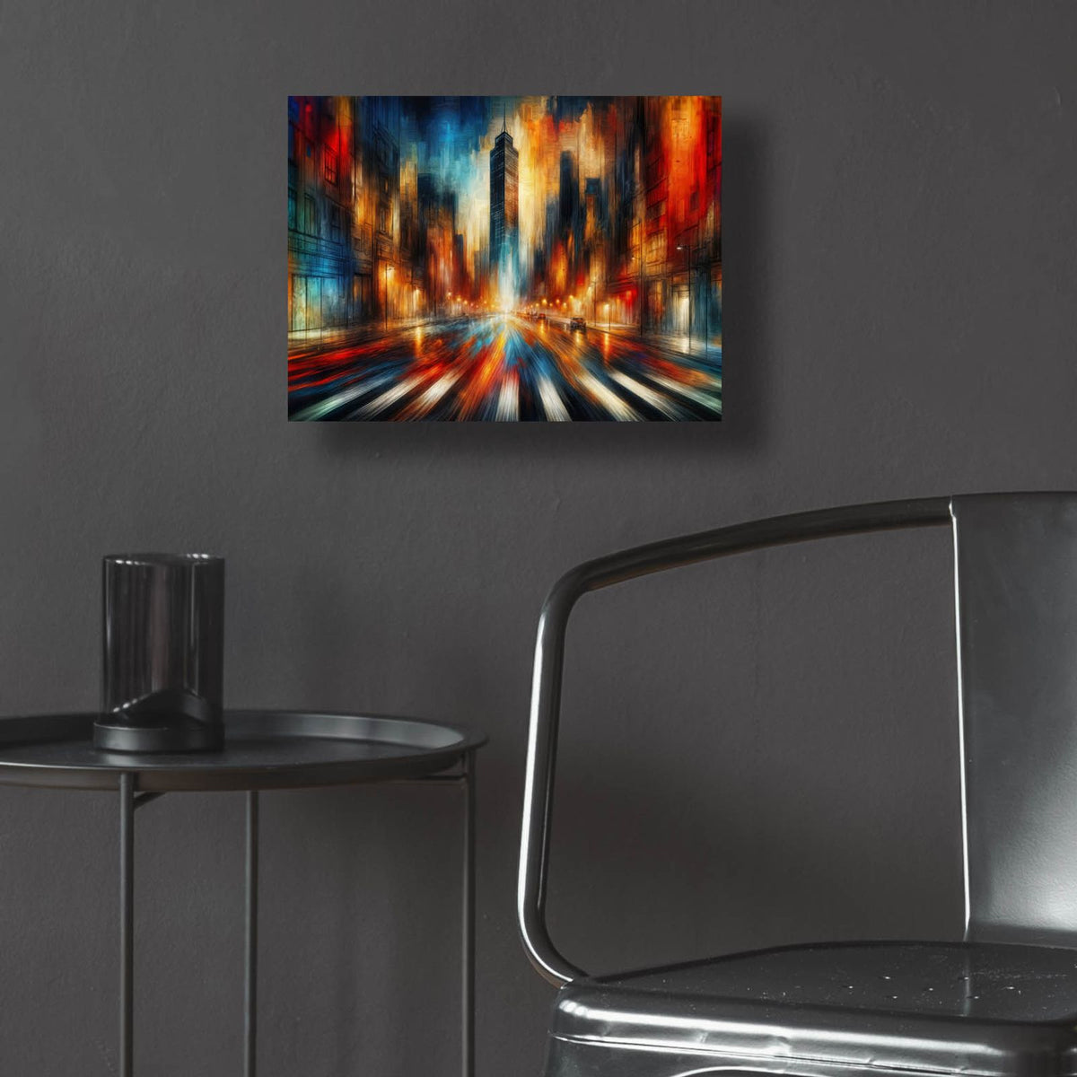 Urban Abstract 5 by Rey Klimt - 16x12 acrylic wall art in a room