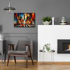 Urban Abstract 5 by Rey Klimt - 24x16 acrylic wall art in a room