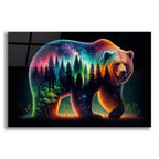 Vibrant Bear 4 by Rey Klimt acrylic glass wall art