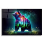 Vibrant Bear 5 by Rey Klimt acrylic glass wall art