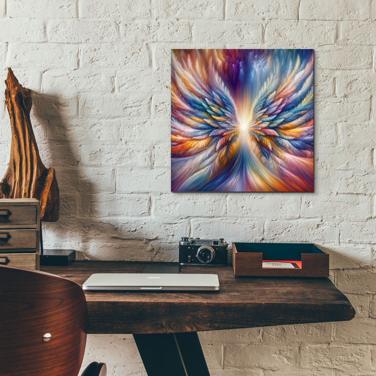 Wings Of Light 3 by Rey Klimt - 12x12 acrylic wall art in a room