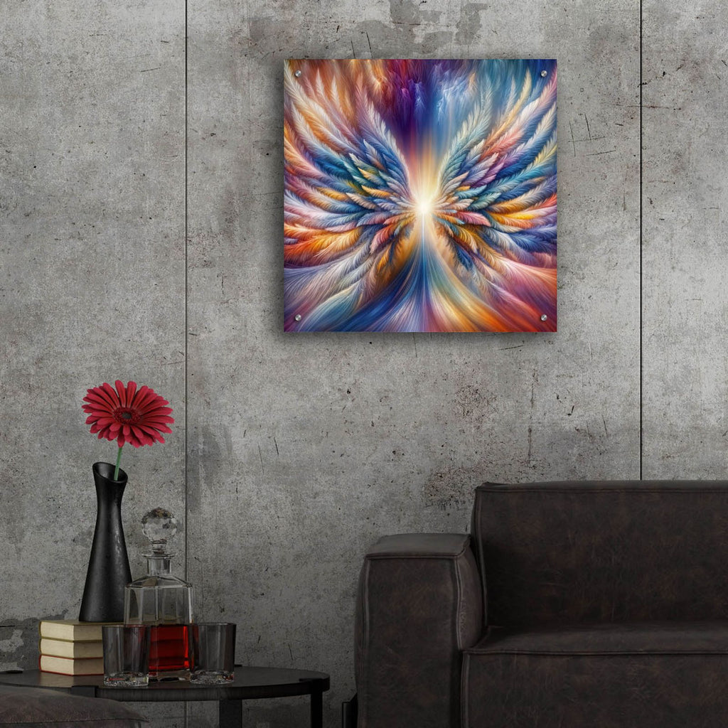 Wings Of Light 3 by Rey Klimt - 24x24 acrylic wall art in a room