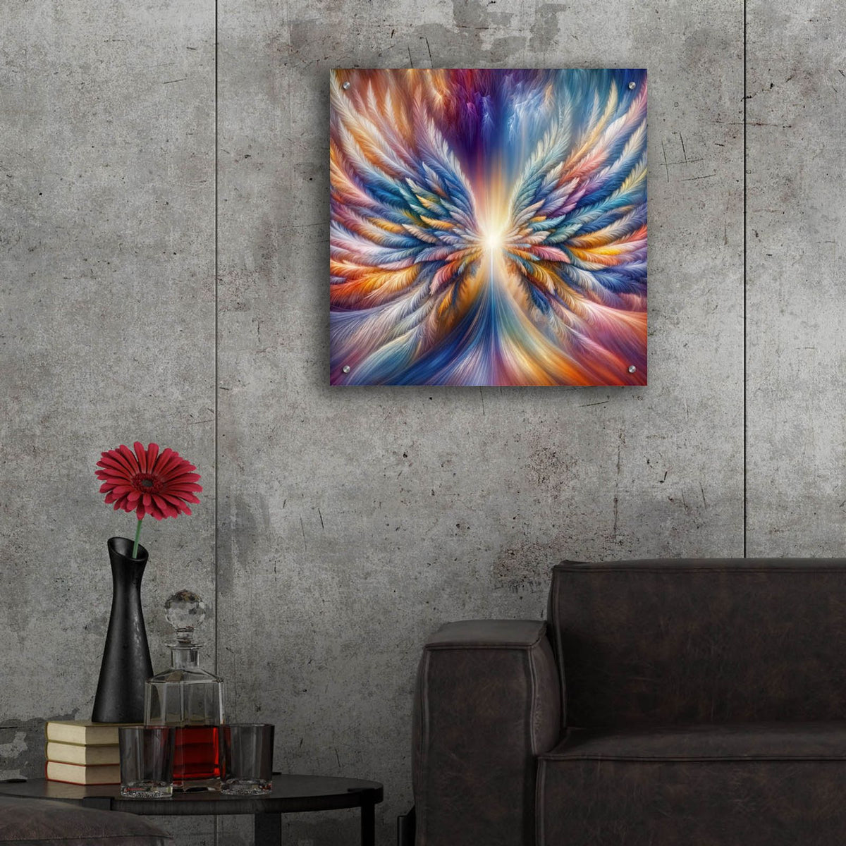 Wings Of Light 3 by Rey Klimt - 24x24 acrylic wall art in a room