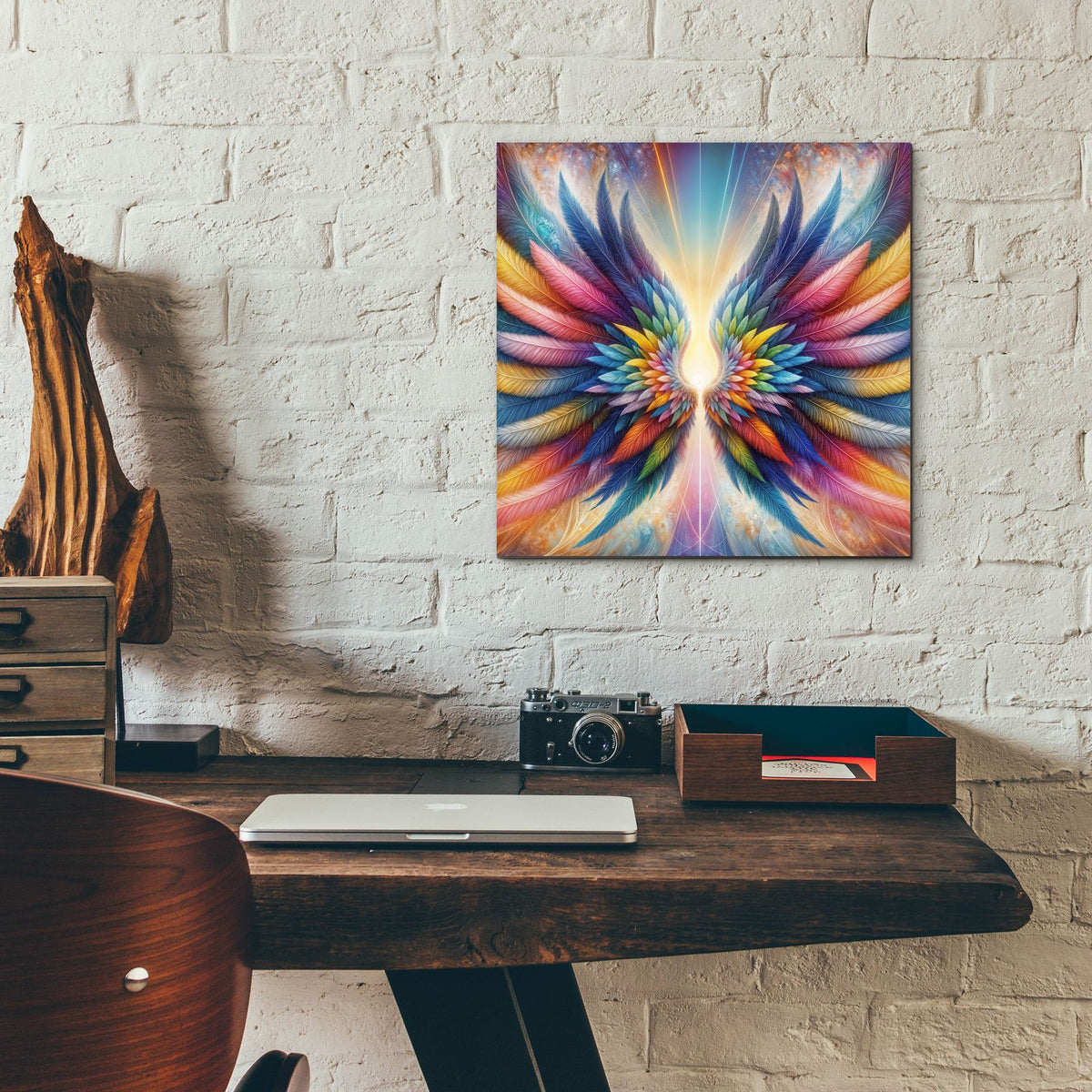 Wings Of Light 5 by Rey Klimt - 12x12 acrylic wall art in a room