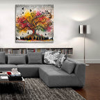Wisdom Tree 2 by Rey Klimt - 36x36 acrylic wall art in a room