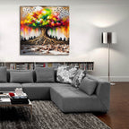 Wisdom Tree 3 by Rey Klimt - 36x36 acrylic wall art in a room