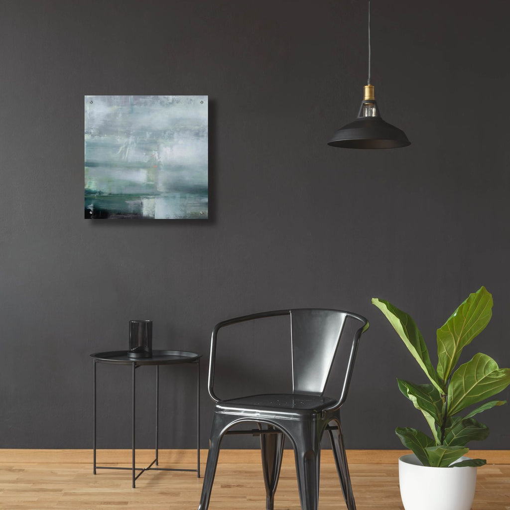 Sailing Azure Bay - Detail by Aondrea H. Maynard - 24x24 acrylic wall art in a room