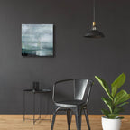 Sailing Azure Bay - Detail by Aondrea H. Maynard - 24x24 acrylic wall art in a room