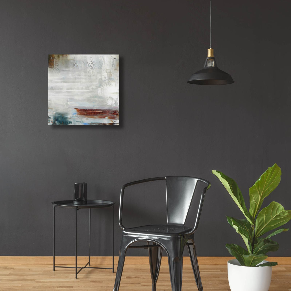 The City Of Fog And Sea by Aondrea H. Maynard - 24x24 acrylic wall art in a room