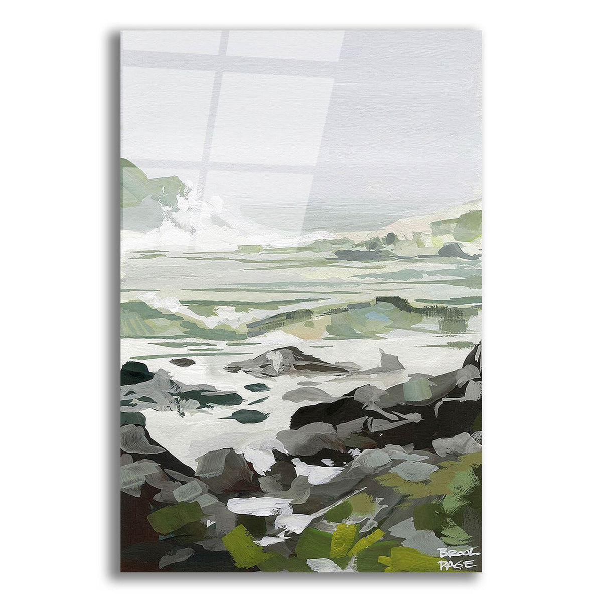 Coastal Waves And Rocks by Brook Page acrylic glass wall art