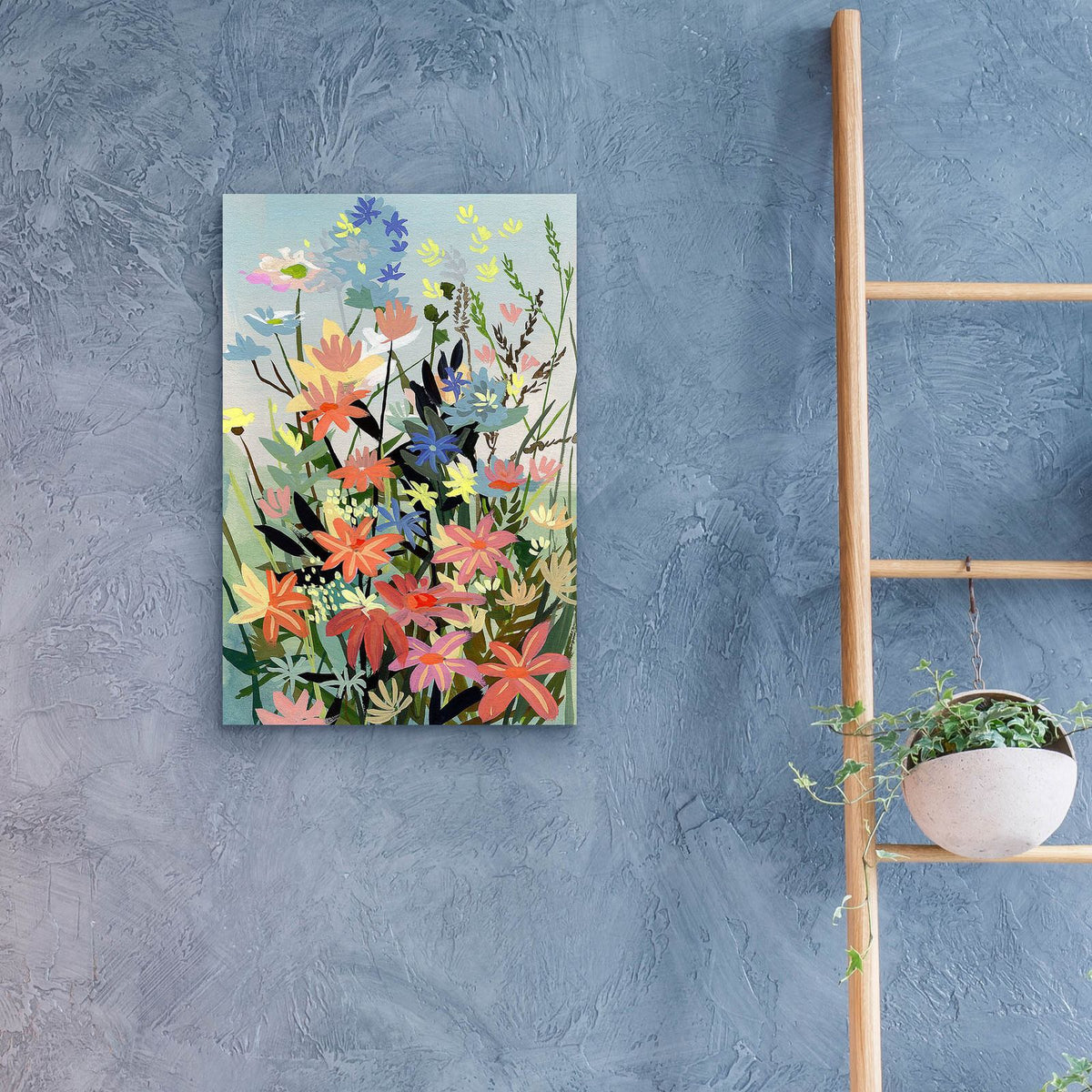 Pastel Wildflowers by Brook Page - 16x24 acrylic wall art in a room