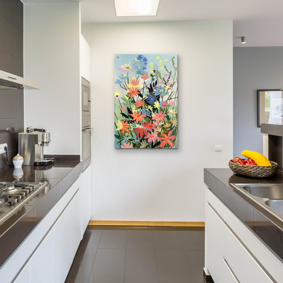 Pastel Wildflowers by Brook Page - 24x36 acrylic wall art in a room