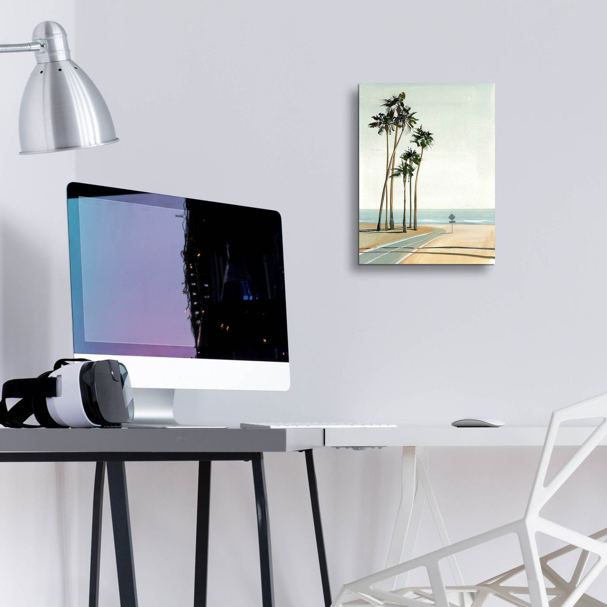 Six Palms by Brook Page - 12x16 acrylic wall art in a room