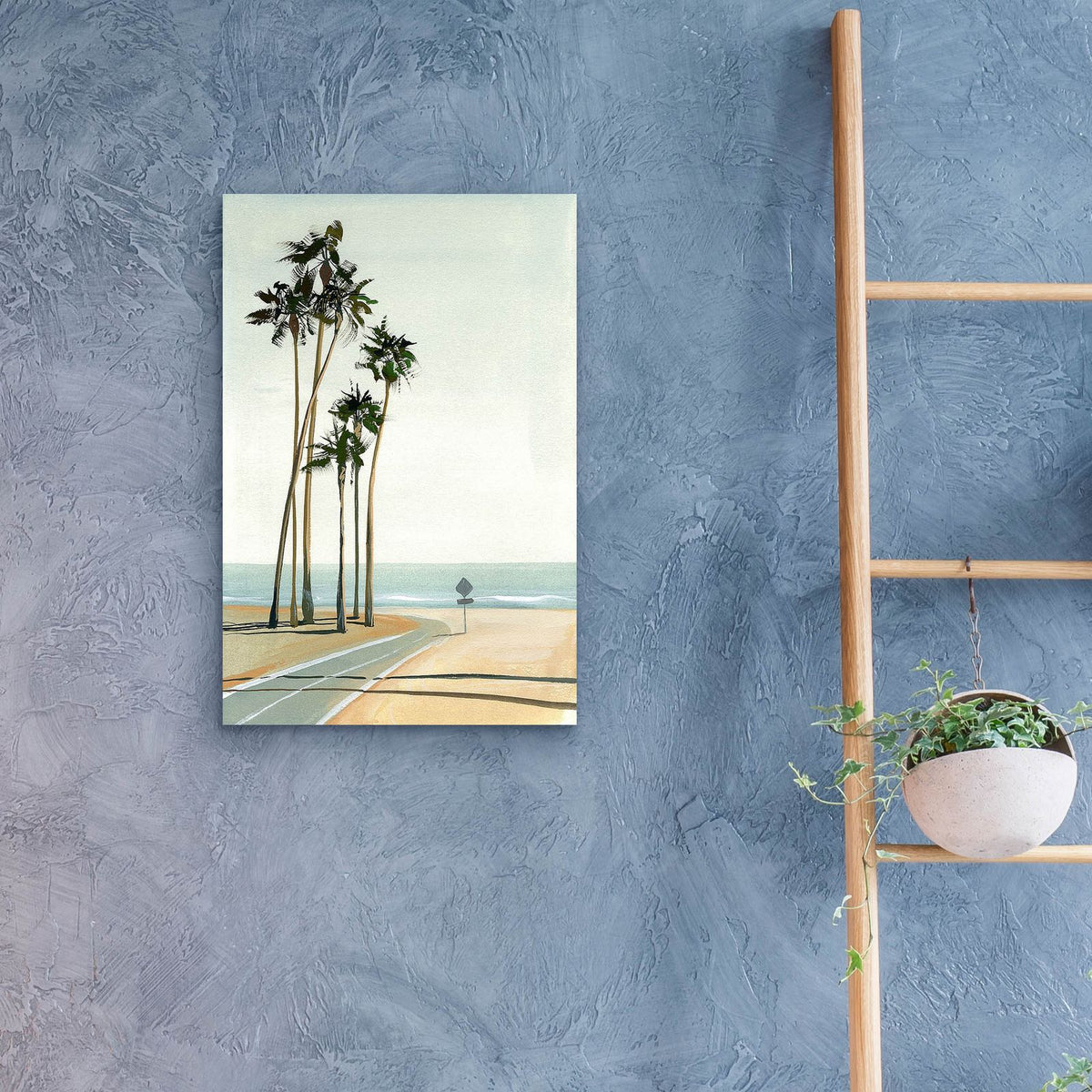 Six Palms by Brook Page - 16x24 acrylic wall art in a room