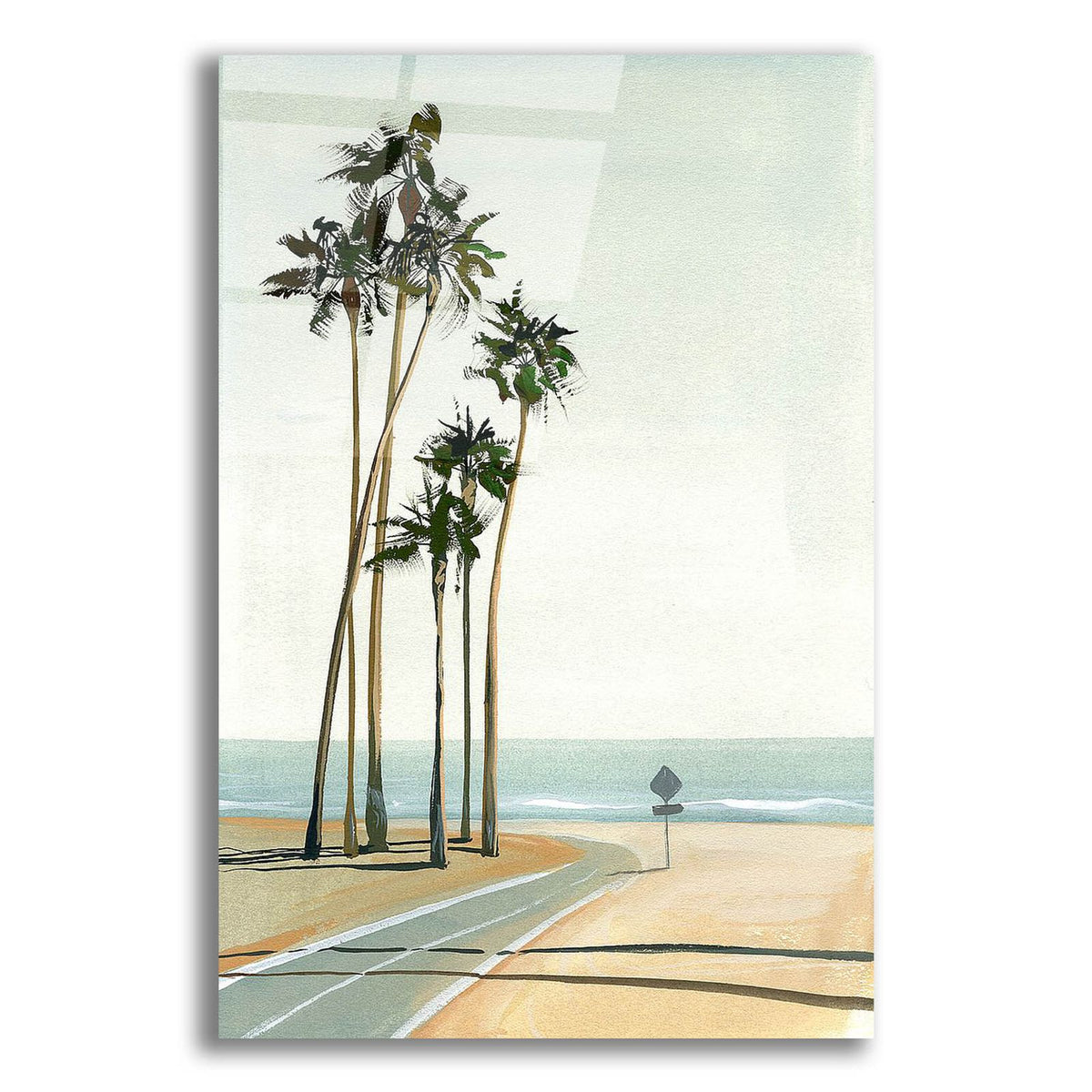 Six Palms by Brook Page acrylic glass wall art