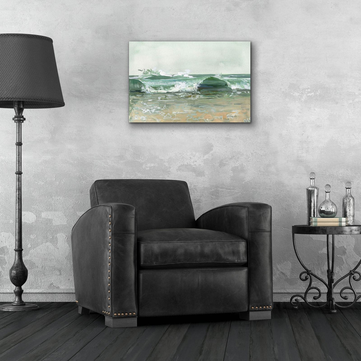 Waves Series No. 2 by Brook Page - 24x16 acrylic wall art in a room