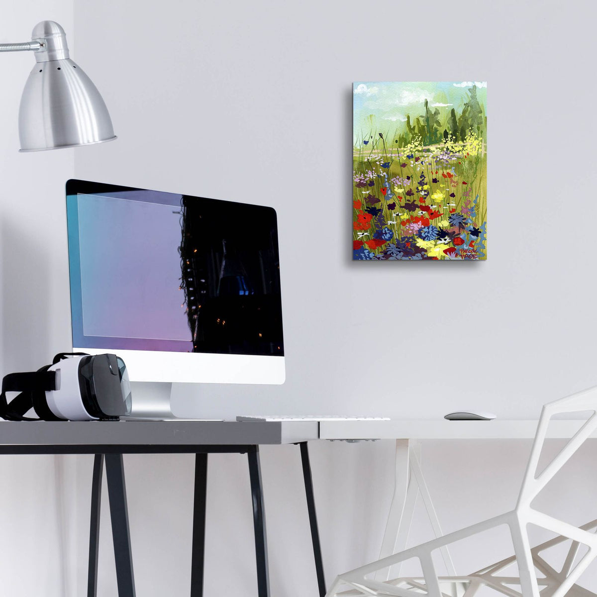 Wildflower Meadow by Brook Page - 12x16 acrylic wall art in a room