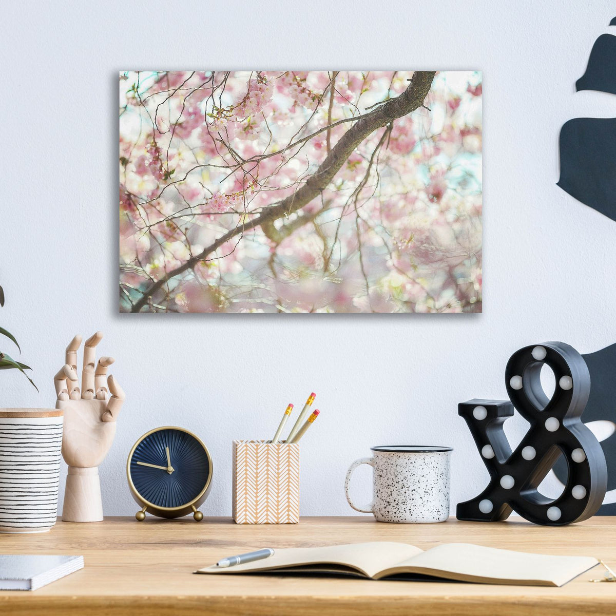 Branch Blossoms by Carrie Ann Grippo-Pike - 16x12 acrylic wall art in a room
