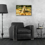 Sleepy Fall Fox by Carrie Ann Grippo-Pike - 24x16 acrylic wall art in a room