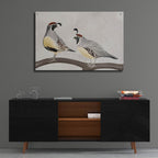Quail Pair by Cat Thurman Designs - 36x24 acrylic wall art in a room