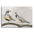 Quail Pair by Cat Thurman Designs acrylic glass wall art