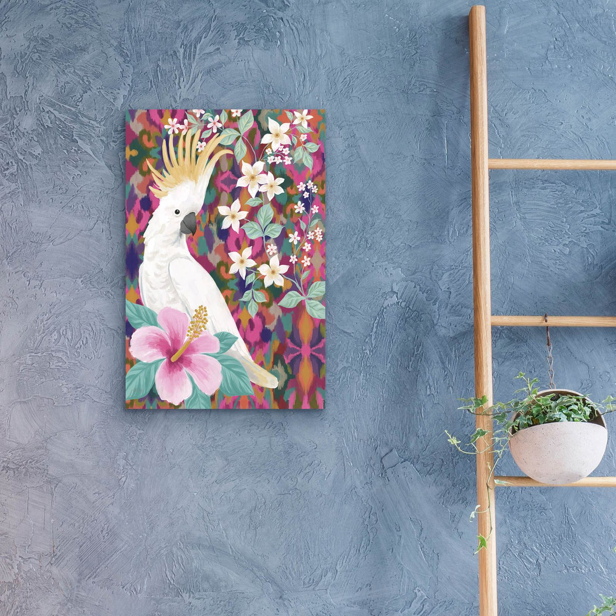 Cool Cockatoo by Cat Thurman Designs - 16x24 acrylic wall art in a room