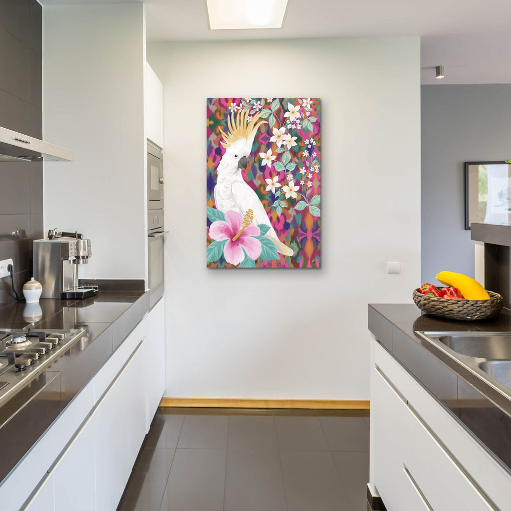 Cool Cockatoo by Cat Thurman Designs - 24x36 acrylic wall art in a room