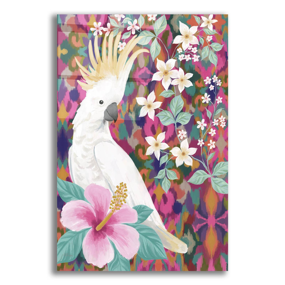 Cool Cockatoo by Cat Thurman Designs acrylic glass wall art