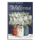 Welcome Red, White & Blue Jar Trio by Cindy Jacobs acrylic glass wall art