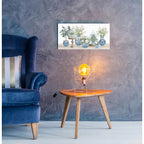 Chinoiserie Floral Set by Cindy Jacobs - 24x12 acrylic wall art in a room