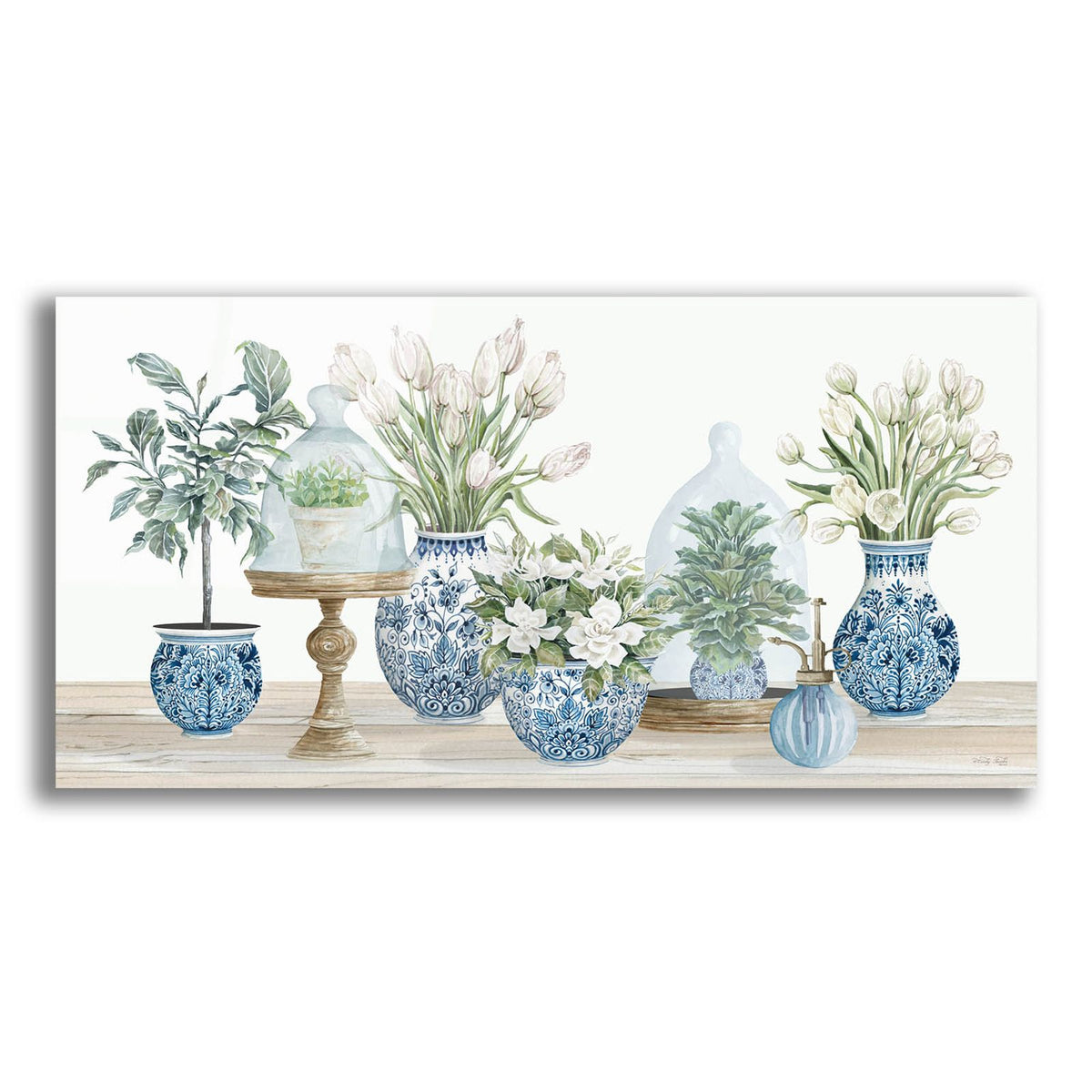 Chinoiserie Floral Set by Cindy Jacobs acrylic glass wall art