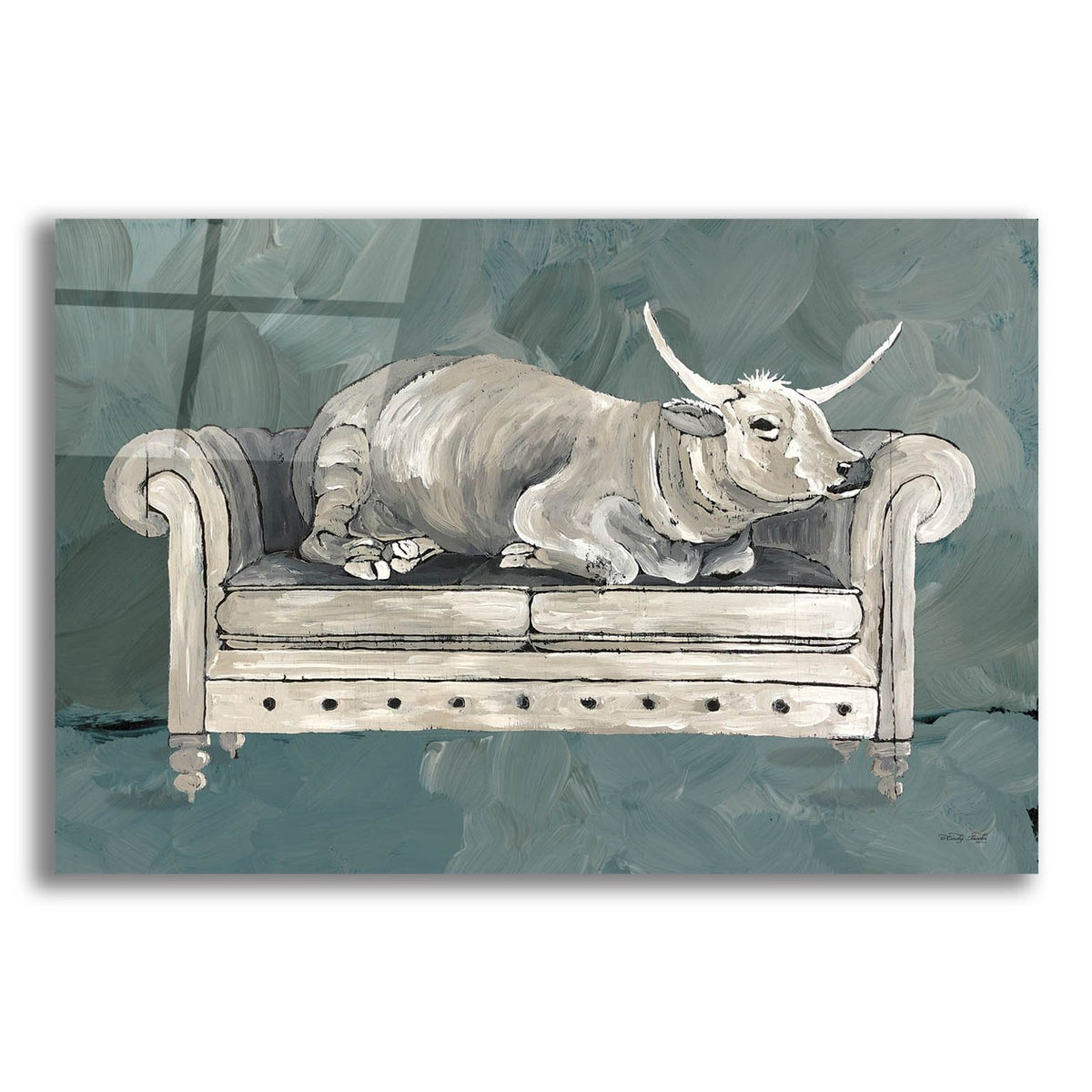 Cowches 1 by Cindy Jacobs acrylic glass wall art
