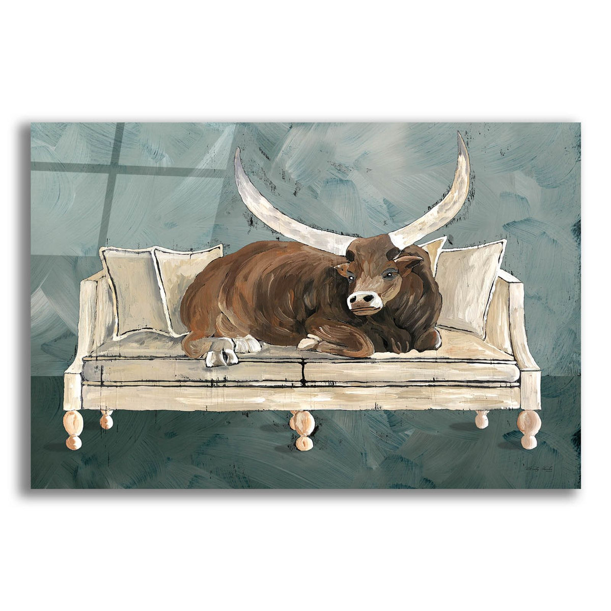 Cowches 2 by Cindy Jacobs acrylic glass wall art