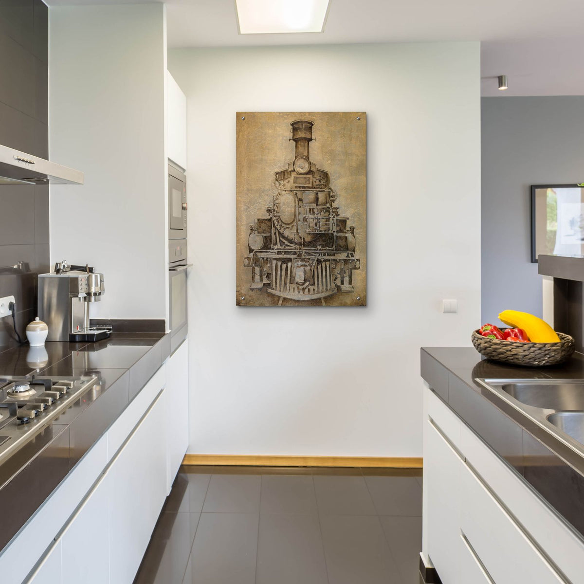 Locomotive by Cloverfield & Co. - 24x36 acrylic wall art in a room