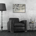 Wheels In Motion by Cloverfield & Co. - 24x16 acrylic wall art in a room