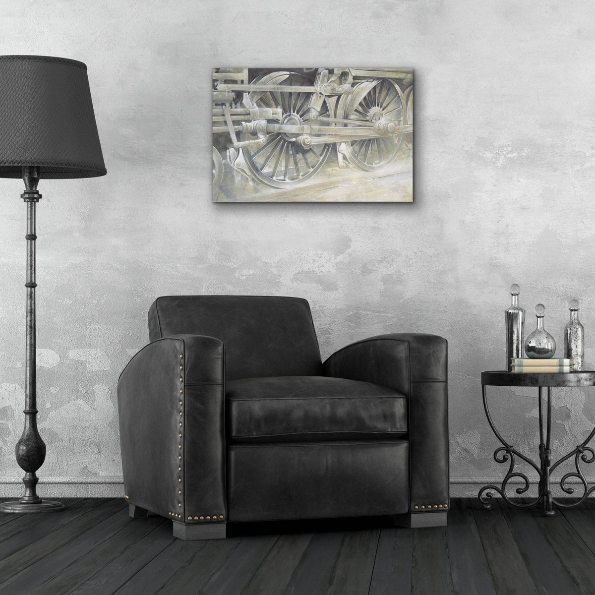 Wheels In Motion by Cloverfield & Co. - 24x16 acrylic wall art in a room
